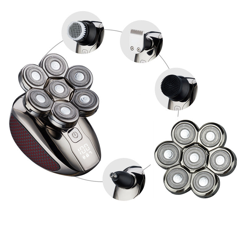 Seven-blade Razor Digital Washable Men's Shaving Machine