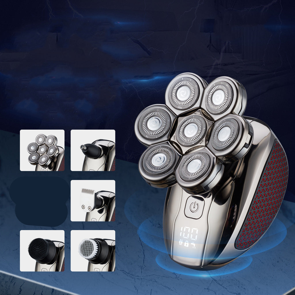 Seven-blade Razor Digital Washable Men's Shaving Machine